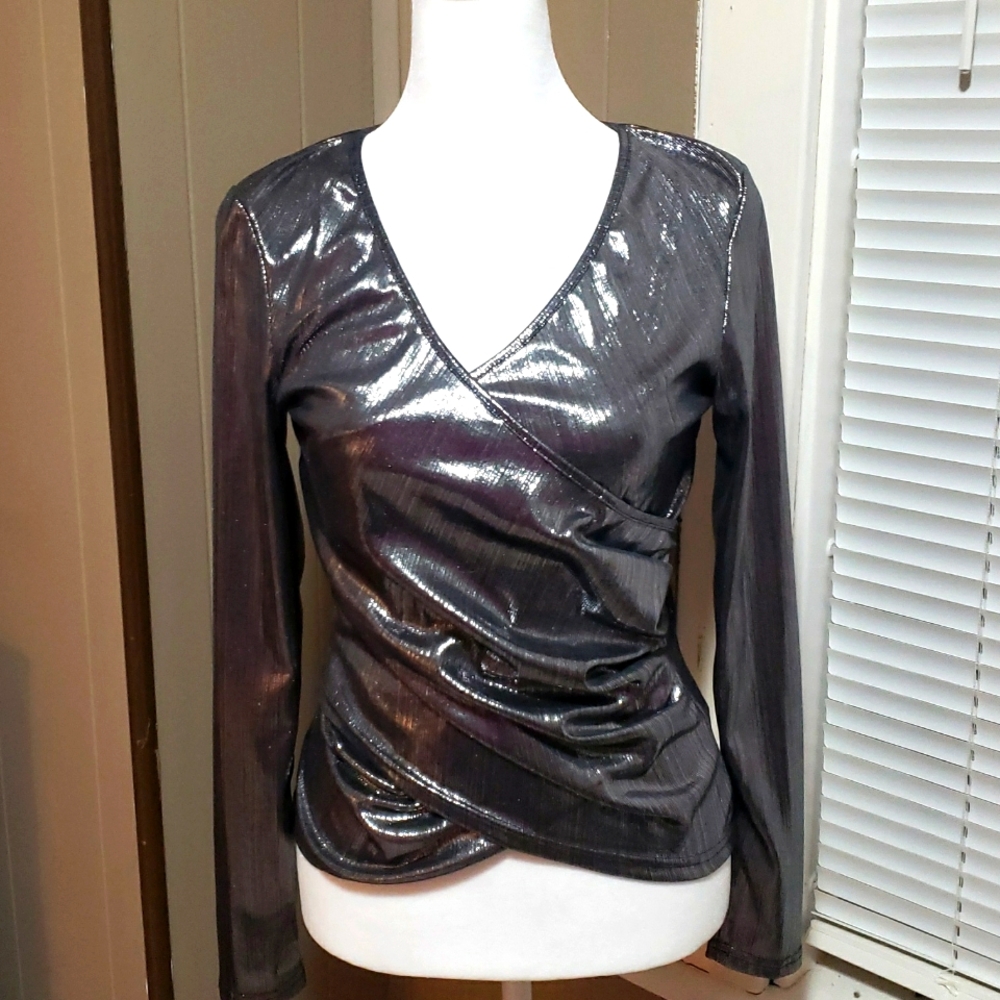 Metallic Sheen Dress Top